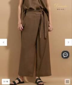 BEIGE. CAROLE デザインパンツ モカ サイズ6 Lサイズ - メルカリ