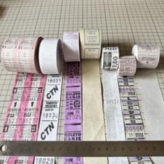 ヴィンテージ バスチケット ロール 複数セットのサムネイル