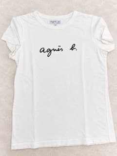 agnès b. ロゴTシャツ ホワイト サイズT2のサムネイル