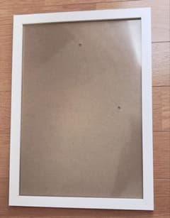 ダイソー フォトフレーム A4クリアファイル対応 白