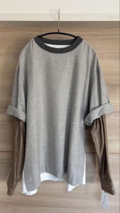 新品タグ付き dries van noten メンズ L レイヤードスウェット - メルカリ