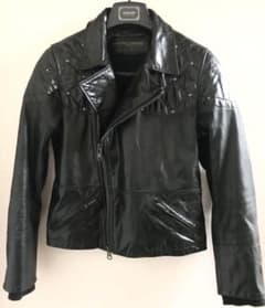 半額！値下げ↓送込 AG ショート丈ライダースジャケット レザー 本革のサムネイル