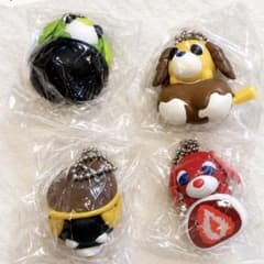 お茶犬和菓子マスコット　ガチャ　4体セットのサムネイル