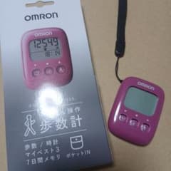OMRON 歩数計 HJ-325-PK ピンク 本体のサムネイル