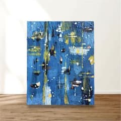 アクリル画 抽象画 テクスチャーアート キャンバスパネル F3 No.585