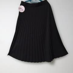プリーツスカート LLサイズ ポリエステル100%焦げ茶のサムネイル