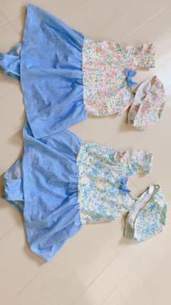 130cm、帽子付水着のサムネイル