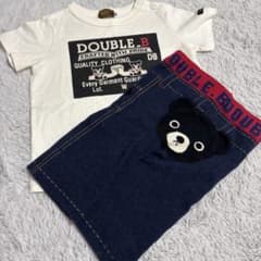 DOUBLE_B 半袖Tシャツ　ズボン　セット　80cmのサムネイル