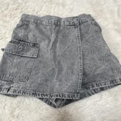 GU JEANS 데님 랩 스커트 스타일 반바지