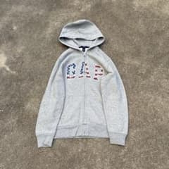 y2k 00’s old gap ジップパーカー　イギリス国旗　希少 激レア 00s oldgap イギリス国旗 短丈 茄子紺 y2k シティー - メルカリ