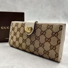 GUCCI GGキャンバス ハート レディース 長財布 8991 - メルカリ