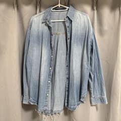 AZUL by moussy デニムシャツ 長袖 ライトブルー Lサイズのサムネイル