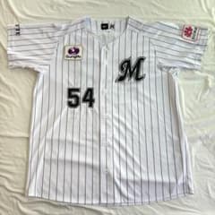 【美品】千葉ロッテマリーンズ 澤村拓一 #54 ユニフォーム Mizuno L