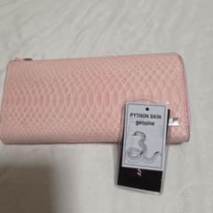 パイソンスキン 長財布 ピンクのサムネイル