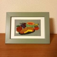 刺繍フレーム　静物画のサムネイル
