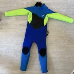 キッズ　Rip Curl フルスーツ 青/ 緑のサムネイル