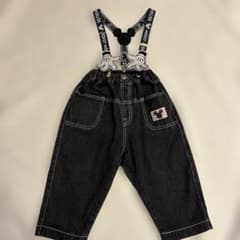 ミッキーマウス サスペンダー付き デニムパンツのサムネイル