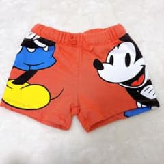 자라 ZARA Disney 미키 하프 팬츠 92cm 오렌지 짧은 빵