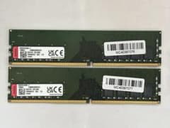 Kingstonデスクトップ用メモリDDR4-3200 16GB(8GB×2枚) Kingston DDR4-3200 8GB×2枚 計16GB - メルカリ