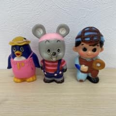 昭和レトロ】旧三井銀行 ノベルティ ソフビ貯金箱 3点まとめ売り