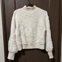 olive des olive （オリーブデオリーブ）シャギーニット　ホワイト