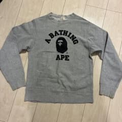 90年代当時もの⭐︎ A BATHING APE カレッジロゴ スウェット グレーのサムネイル