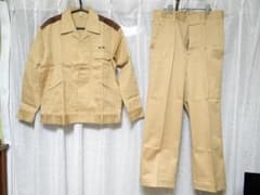 新品 80年代 ビンテージ スバル 富士重工 作業着 上下 旧車 サイズ6 