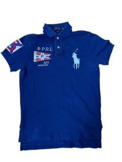 00s polo by ralph lauren ビックポニーswag drip Ralph Lauren ポロシャツ ビックポニー ネイビー swag drip - メルカリ