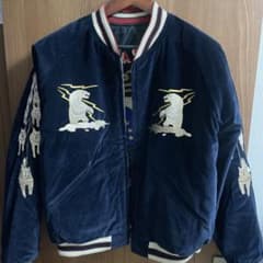 東洋 ALASKA 別珍 スカジャン ダークネイビーのサムネイル