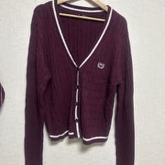 GAP ケーブルニット カーディガン ボルドー XLのサムネイル