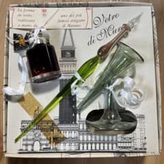 Vetro di Murano ガラスペン インクセット