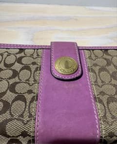 COACH シグネチャー 長財布 パープルのサムネイル