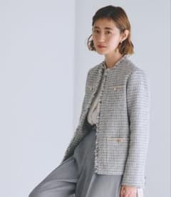 grove ツイードジャケット ノーカラーのサムネイル