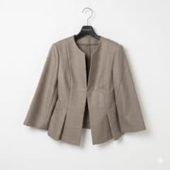 美品✨23SS アナイ リネン調 バスケット ペプラム ジャケット 36 美品✨23SS アナイ リネン調 バスケット ペプラム ジャケット 36