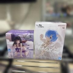 Desktop Cute 고테가와 유이 리제로 RelaxTime 렘 피규어 세트
