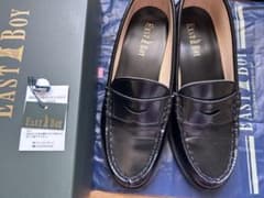 EAST BOY ブラック ローファー 24cm 箱付きのサムネイル
