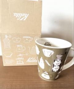 【新品】Kalita カリタ マグカップ コーヒー器具柄 箱入りのサムネイル