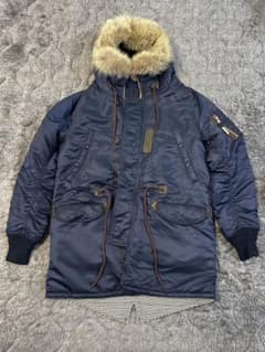 deluxeclothing ネイビー MA-1 ジャケット ファー付き XLのサムネイル