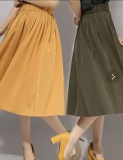 【美品】アンデミュウ  2way リバーシブル フレアスカートのサムネイル
