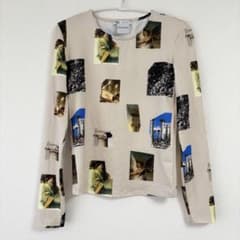 ZARA 長袖カットソー 総柄 絵画 彫刻 古代美術モチーフ アートプリントのサムネイル