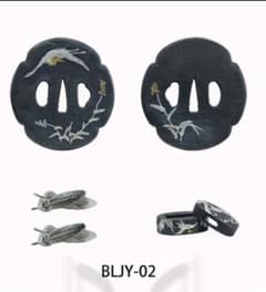 日本刀装具 刀鍔小柄縁頭セット 刀剣美術 現代品 武道具02 | Mercari