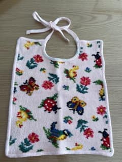 【新品】フェイラー　FEILERコットン製花柄スタイ（ピンク）のサムネイル