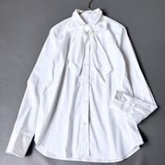 【けいちゃん】ブルネロクチネリ　2WAY ボウタイシャツ ブラウス 白 L m60520174435_1.jpg?1786175621