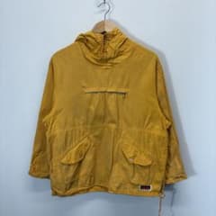 00's vintageイエロー ナイロンジャケット フード付き y2kのサムネイル