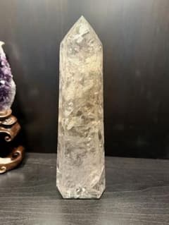 超特大 レムリアンシード 水晶ポイント約29.5cm アイリス【期間限定価格】のサムネイル
