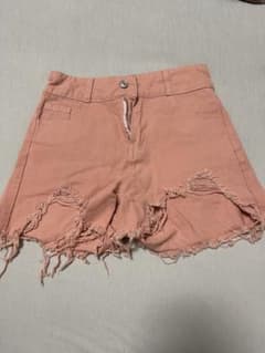 ピンク ダメージ ショートパンツ Lサイズのサムネイル