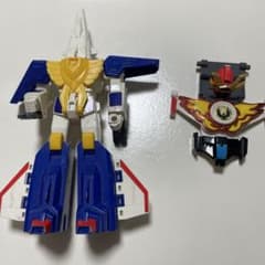 ファイヤーバード戦隊ヒーロー ロボット フィギュア 合体パーツ付きのサムネイル