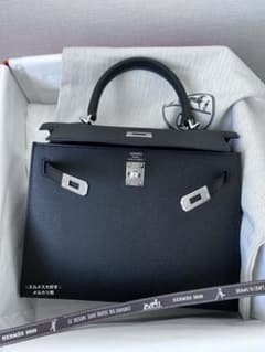 HERMES ケリー25 外縫い 黒 シルバー金具 W刻印 エプソン 新品未使用 