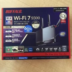 BUFFALO Wi-Fi 7 9300 WXR9300BE6P - メルカリ