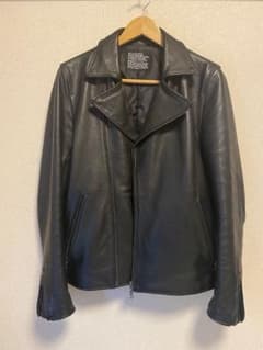 ナノユニバース 本革 ダブルライダースジャケット 美品 カウレザーのサムネイル